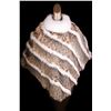 Image 1 : ALASKA FUR GALLERY: Beautiful Natural American Cat Lynx Poncho with Shadow Fox Inserts