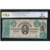 Image 1 : 1861 $5 CT-33 Confederate PCGS 62