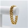 Image 1 : Huge 81 Gram 14 Kt Gold Plate Cuban Link Bracelet