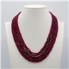 Image 1 : Beautiful 489.5 Ct Natural 6 Strand Ruby Necklace