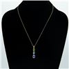 Image 2 : Pretty Natural Peridot Blue Topaz Amethyst Pendant