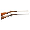 Image 1 : 2 BELGIAN FLOBERT PARLOR SINGLE SHOT RIFLES.
