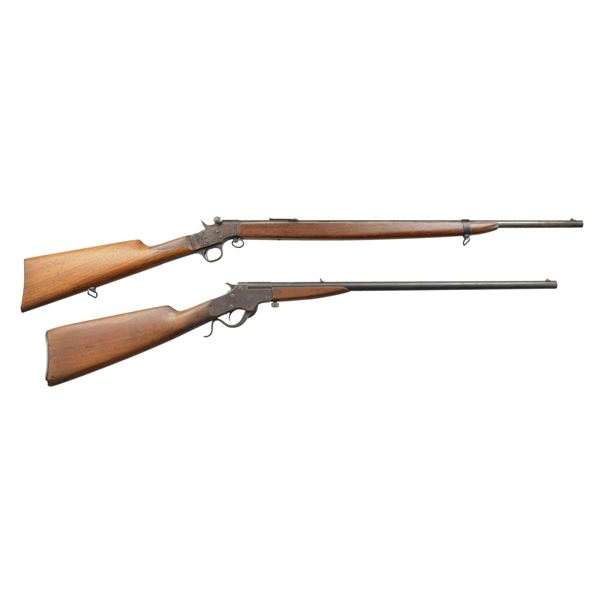 2 RIMFIRE SINGLE SHOT RIFLES.