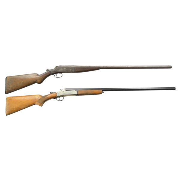 3 HAMMER SINGLE BARREL SHOTGUNS.