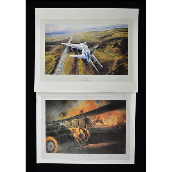 MODERN MILITARY PRINTS, SOME SIGNED.