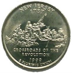 Roll of 1999 P UNC Coins-New Jersey