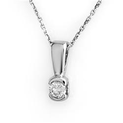 Solitaire 0.25 ctw Diamond Necklace 14kt Gold Jewelry