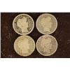 Image 1 : 1905, 1907, 1910 & 1912 SILVER BARBER DIMES