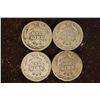 Image 2 : 1905, 1907, 1910 & 1912 SILVER BARBER DIMES