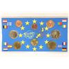 Image 1 : LUXEMBURG 8 COIN EURO UNC SET ON CARDBOARD