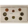 Image 2 : LUXEMBURG 8 COIN EURO UNC SET ON CARDBOARD