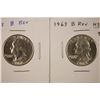 Image 1 : 1958 & 1963 WASHINGTON QUARTERS BU: B REVERSE