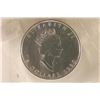 Image 2 : 1990 CANADA SILVER $5 MAPLE LEAF, 1 TROY OZ .999