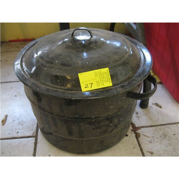 ENAMEL CANNER POT