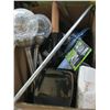 Image 3 : BOX & BIN OF MISC. GARDEN SUPPLIES - SPRINKLERS, SPRAYERS, ETC.