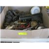 Image 1 : BOX OF MISC. - BOAT ROLLERS, HAMMERS, ETC.