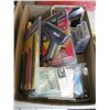Image 2 : BOX OF MISC. - RECIPROCATING BLADES, GLUE GUN, DRILL BITS, ETC.