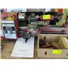 Image 1 : SMALL METALWORKER VARIABLE SPEED LATHE W/BOX OF ASSORTED TOOLING ON 3 DRAWER CHEST OF DRAWERS W/CONT