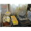Image 1 : LARGE LOT OF MISC. KITCHEN ITEMS - TEAPOTS, BAKING SHEETS, WATER CONTAINER, ETC.