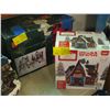 Image 3 : 4 BOXES XMAS ITEMS & LARGE TRAIN FIGURINES