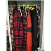 Image 4 : CLOSET OF ASSORTED JACKETS, SHIRTS, MISC. CLOTHING