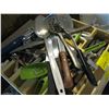 Image 2 : LARGE LOT OF ASSORTED KITCHEN UTENSILS, CUTLERY, COFFEE MAKER, BEESWAX, ETC.