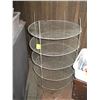 Image 2 : STEP GARBAGE CAN, WIRE ROUND RACK & WOODEN CRATE BOX W/HANDLES
