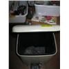 Image 3 : STEP GARBAGE CAN, WIRE ROUND RACK & WOODEN CRATE BOX W/HANDLES