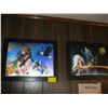 Image 1 : 2 - FRAMED PICTURES & A CLOCK