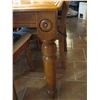 Image 5 : WOODEN DINING TABLE W/6 CHAIRS