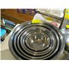 Image 1 : LARGE SET OF ASSORTED STAINLESS MIXING BOWLS