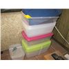 Image 1 : LOT OF ASSORTED PLASTIC CONTAINERS