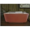 Image 4 : 6-PCS OF FLAMINGO PYREX DISHWARE (MISSING 2 LIDS OF AN 8-PC SET)