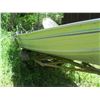 Image 10 : 14 FT. ALUMINUM BOAT W/TRAILER (TRAILER HAS REGISTRATION) - 3 SWIVEL BOAT SEATS & ROD HOLDERS