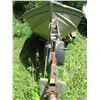 Image 2 : 14 FT. ALUMINUM BOAT W/TRAILER (TRAILER HAS REGISTRATION) - 3 SWIVEL BOAT SEATS & ROD HOLDERS