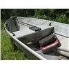 Image 3 : 14 FT. ALUMINUM BOAT W/TRAILER (TRAILER HAS REGISTRATION) - 3 SWIVEL BOAT SEATS & ROD HOLDERS