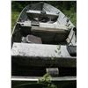Image 8 : 14 FT. ALUMINUM BOAT W/TRAILER (TRAILER HAS REGISTRATION) - 3 SWIVEL BOAT SEATS & ROD HOLDERS