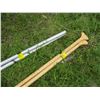 Image 2 : PAIR OF WOODEN PADDLES & A SPARE SET OF ALUMINUM HANDLED 'AS IS'