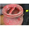 Image 2 : RED PAINTED MILK CAN