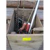 Image 1 : BOX OF MISC. - ANTIQUE TOOLS, ETC.