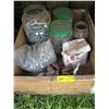 Image 1 : BOX OF MISC. - SCREWS, RIVETS, CABLE, CLAMPS, ETC.