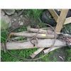 Image 1 : LOT OF WOODEN SINGLE TREES & DOUBLE TREES CABLE, ETC.