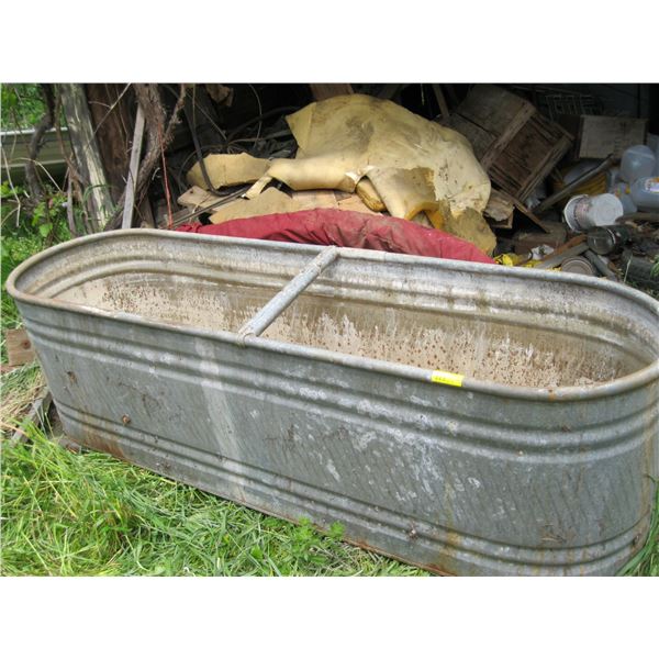 GALVANIZED WATER TROUGH (RUSTY) .