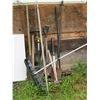 Image 1 : LOT OF MISC. - SHOVELS, PITCHFORK, SLEDGEHAMMER, ETC.