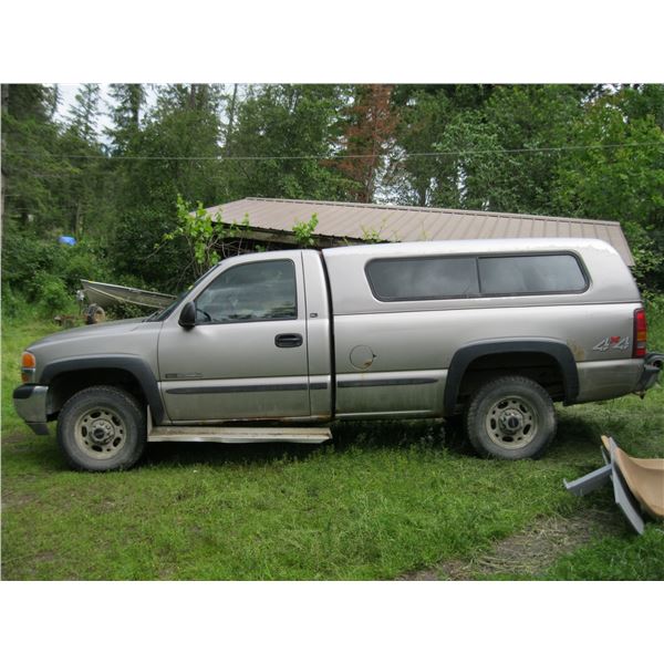 2000 GMC 2500 SL SIERRA P/U, 133,155KMs (VIN #1GTGK24UXYE153534) - 4WD, NEW BATTERY