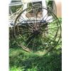 Image 1 : 3 - METAL WAGON WHEELS