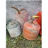 Image 1 : 3 - METAL FUEL CANS