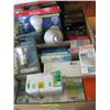 Image 2 : LARGE LOT OF ASSORTED LIGHT BULBS, HEAT LAMPS, MOTION SECURITY LIGHTS, ETC.