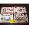 Image 1 : 4 SMALL BC LICENCE PLATES