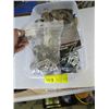 Image 1 : PLASTIC BIN OF ASSORTED POST CLAMPS